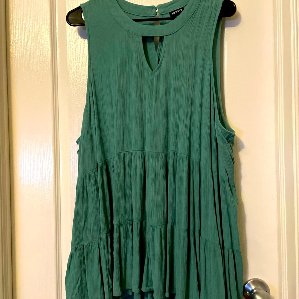 Green tank top